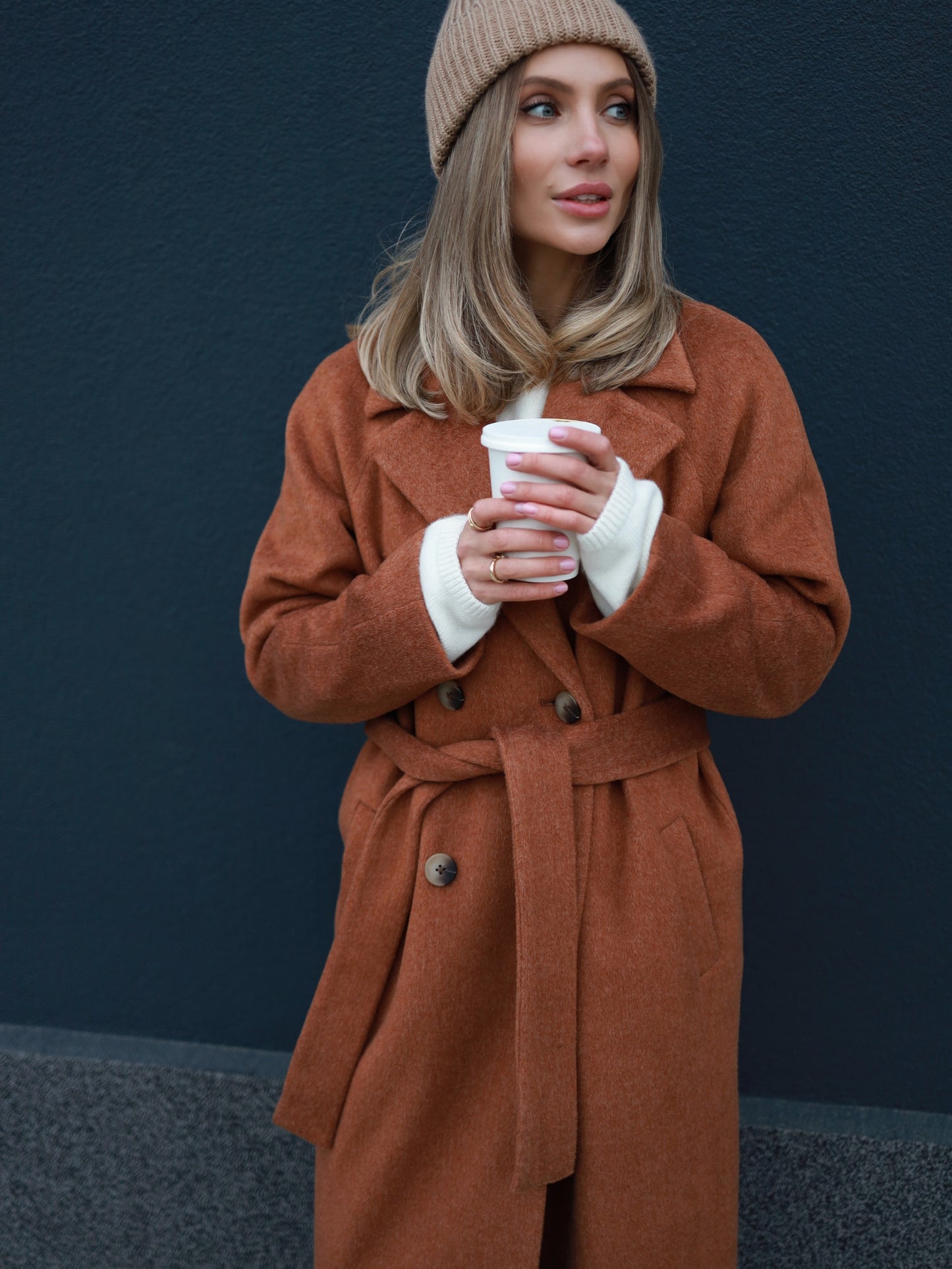 Caramel Pile Coat