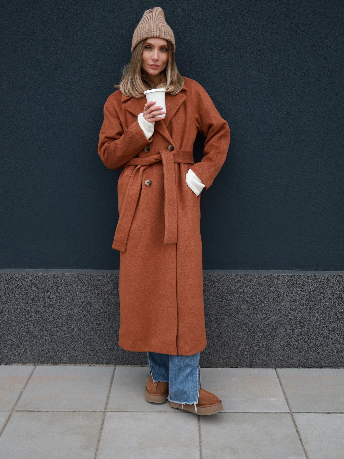 Caramel Pile Coat