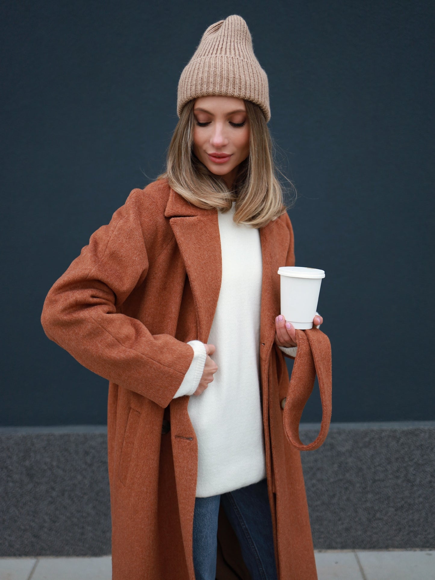 Caramel Pile Coat