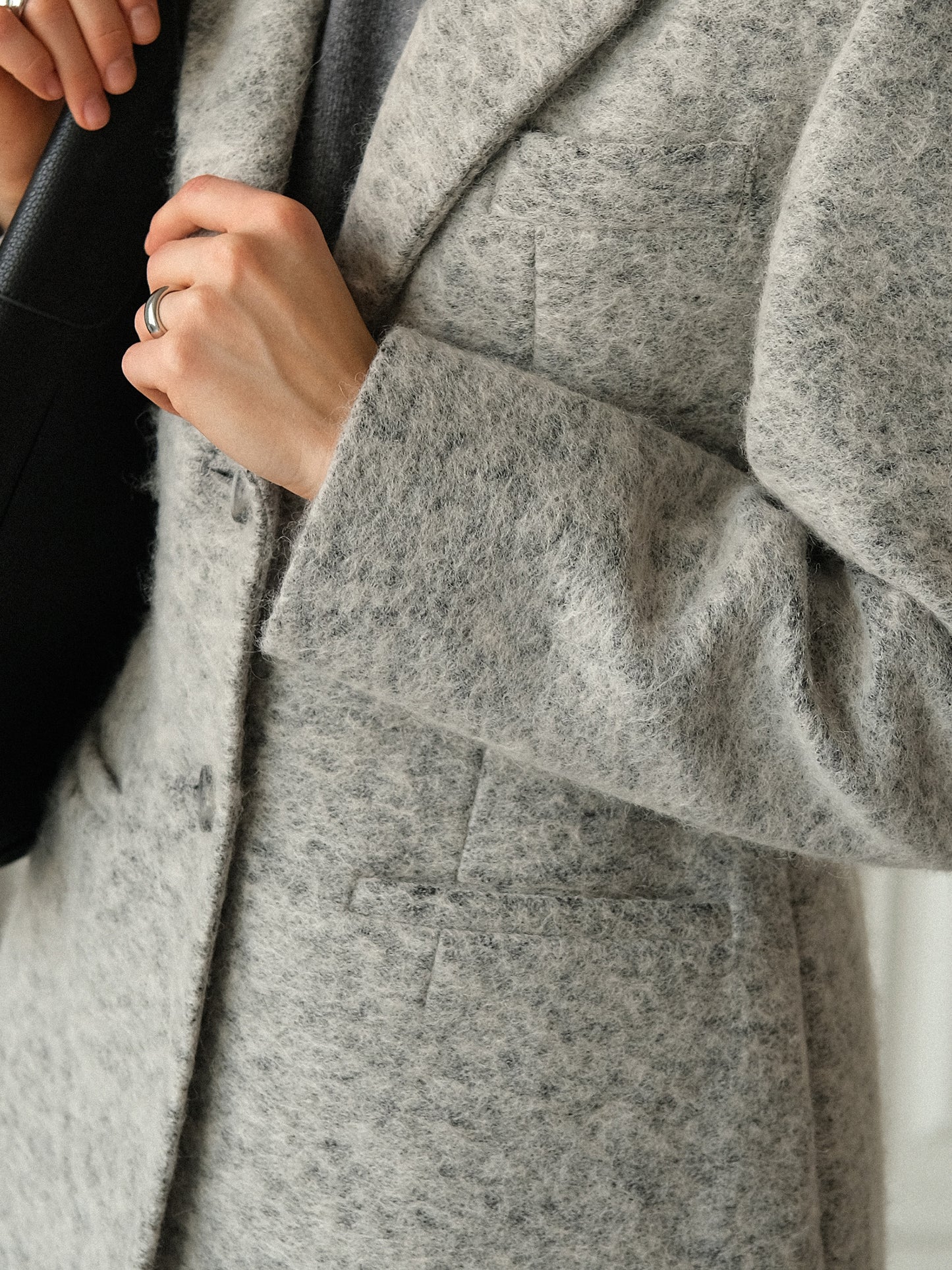 Tailored Grey Wool Blazer