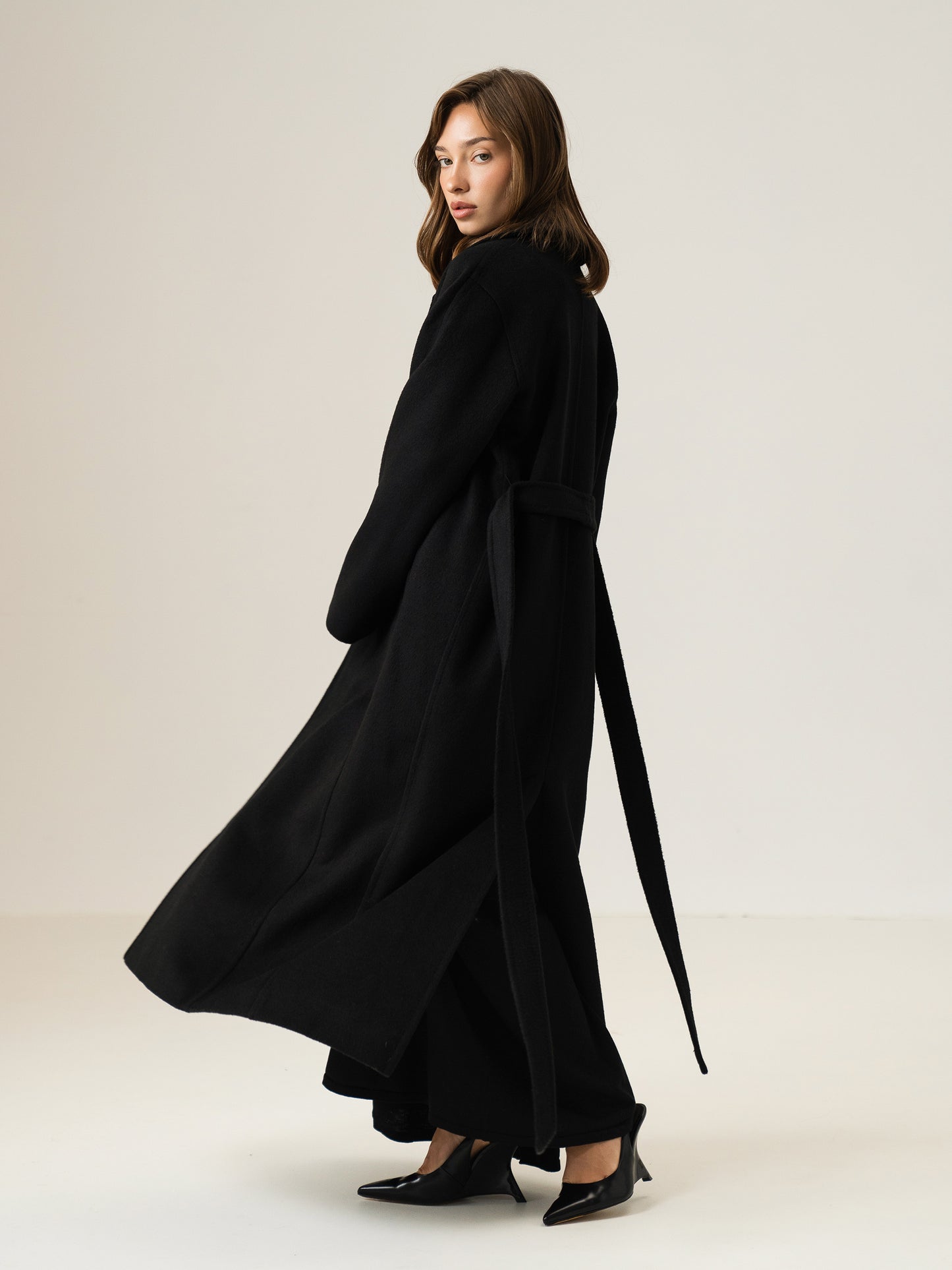 Black Long Wool Coat