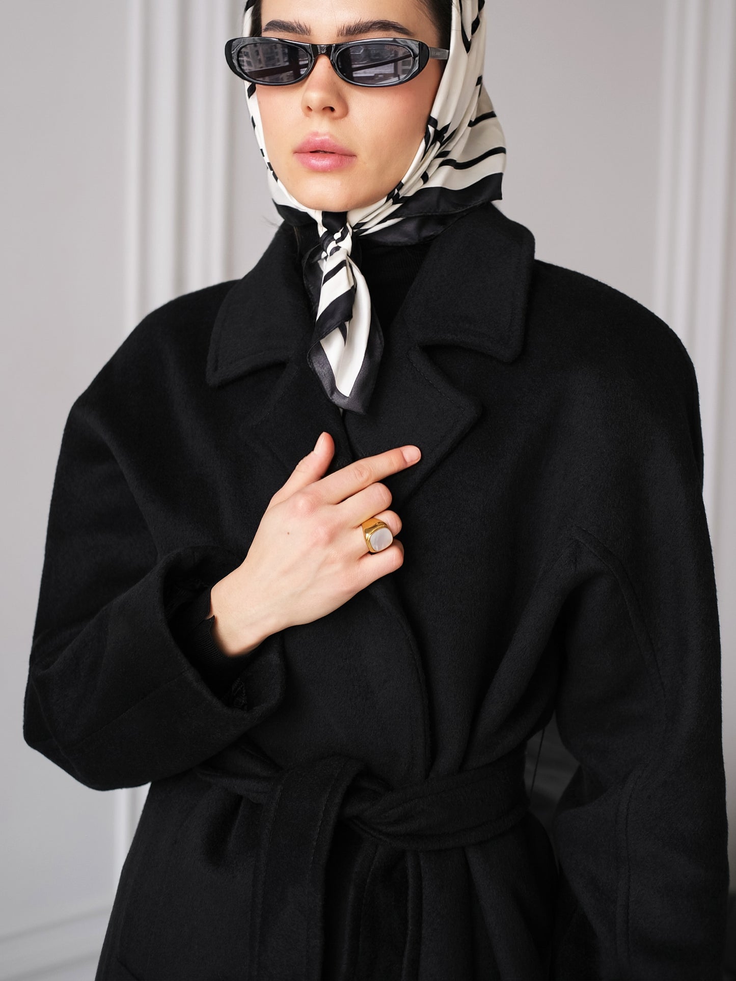 Black Long Wool Coat