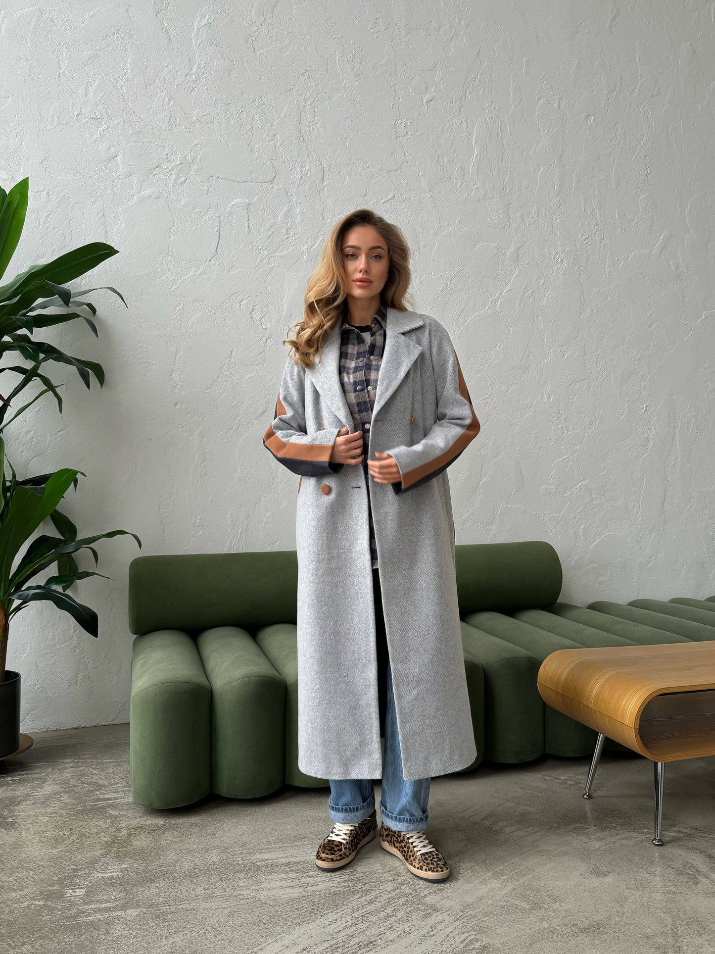 Grey Wool Maxi Coat 5