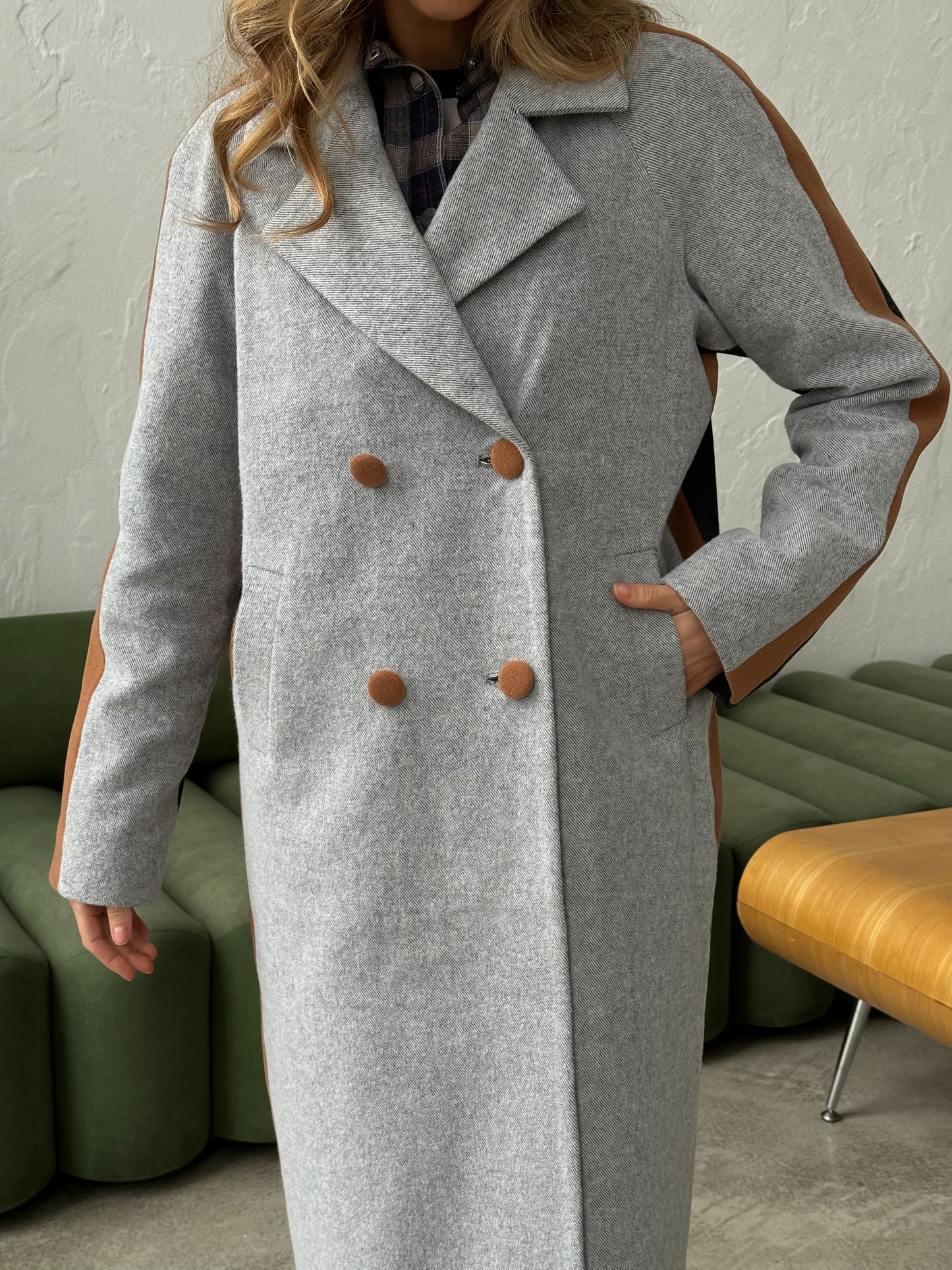 Grey Wool Maxi Coat 7