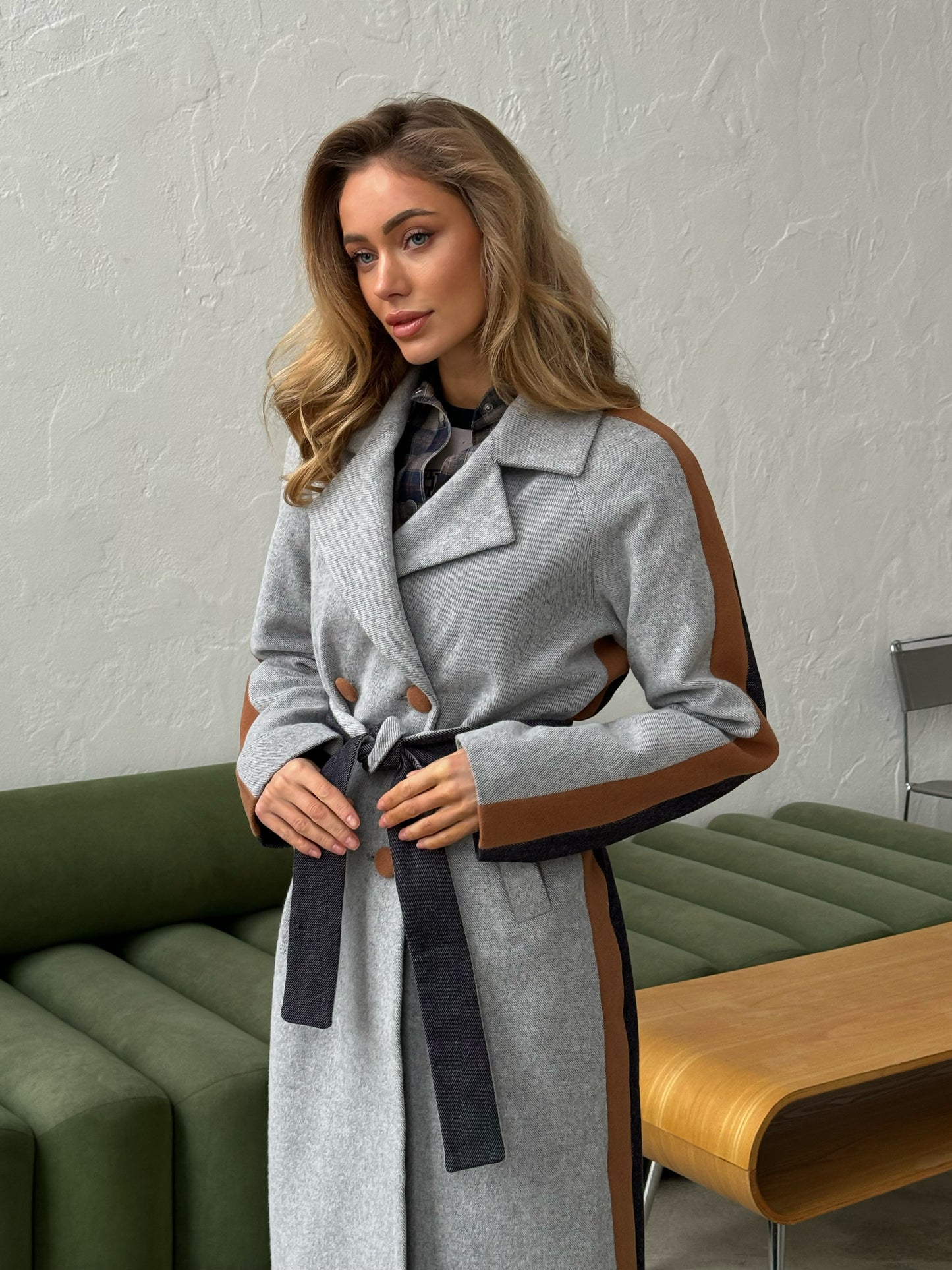 Grey Wool Maxi Coat